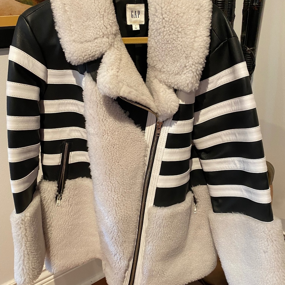 Luxury Coat Leather and Sherling